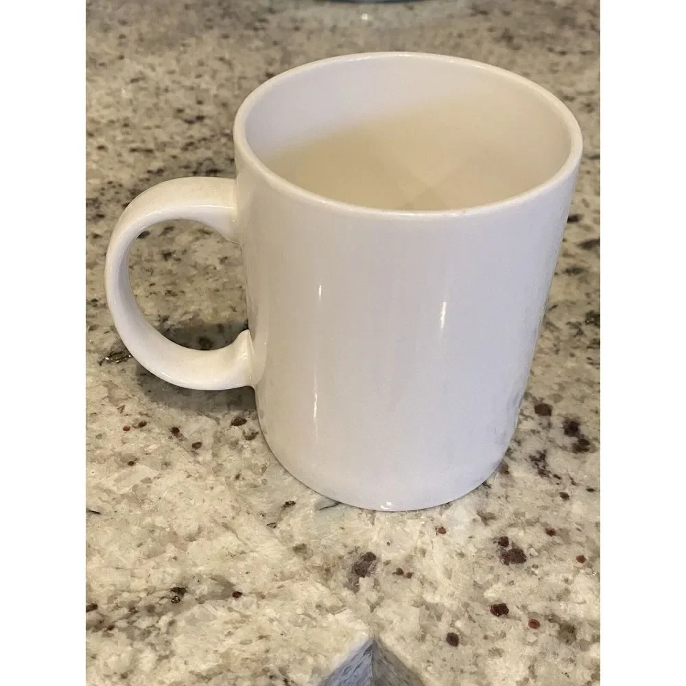 Starbucks 2016 Coffee Cup Mug 14 Oz Green Mermaid Logo Cream Color Ceramic